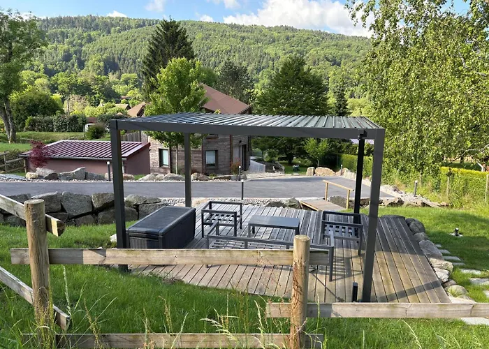 La Lanterne Location Nature Vosges Avec Spa, Jacuzzi, Vue Montagne, 6 Pers Ferienhaus