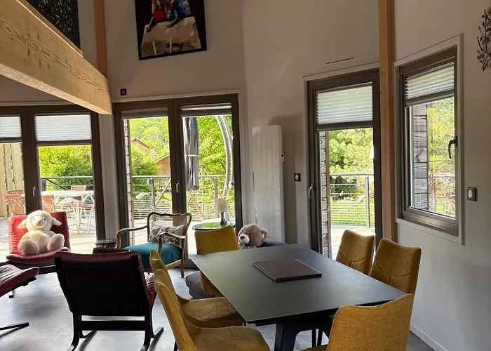 La Lanterne Location Nature Vosges Avec Spa, Jacuzzi, Vue Montagne, 6 Pers בית נופש