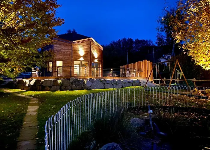 La Lanterne Location Nature Vosges Avec Spa, Jacuzzi, Vue Montagne, 6 Pers Ferienhaus Laveline-du-Houx